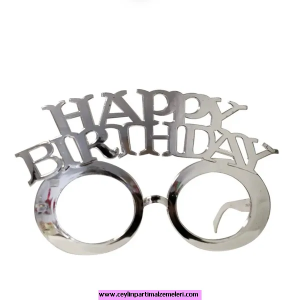 Happy Bırthday Gümüş Gözlük